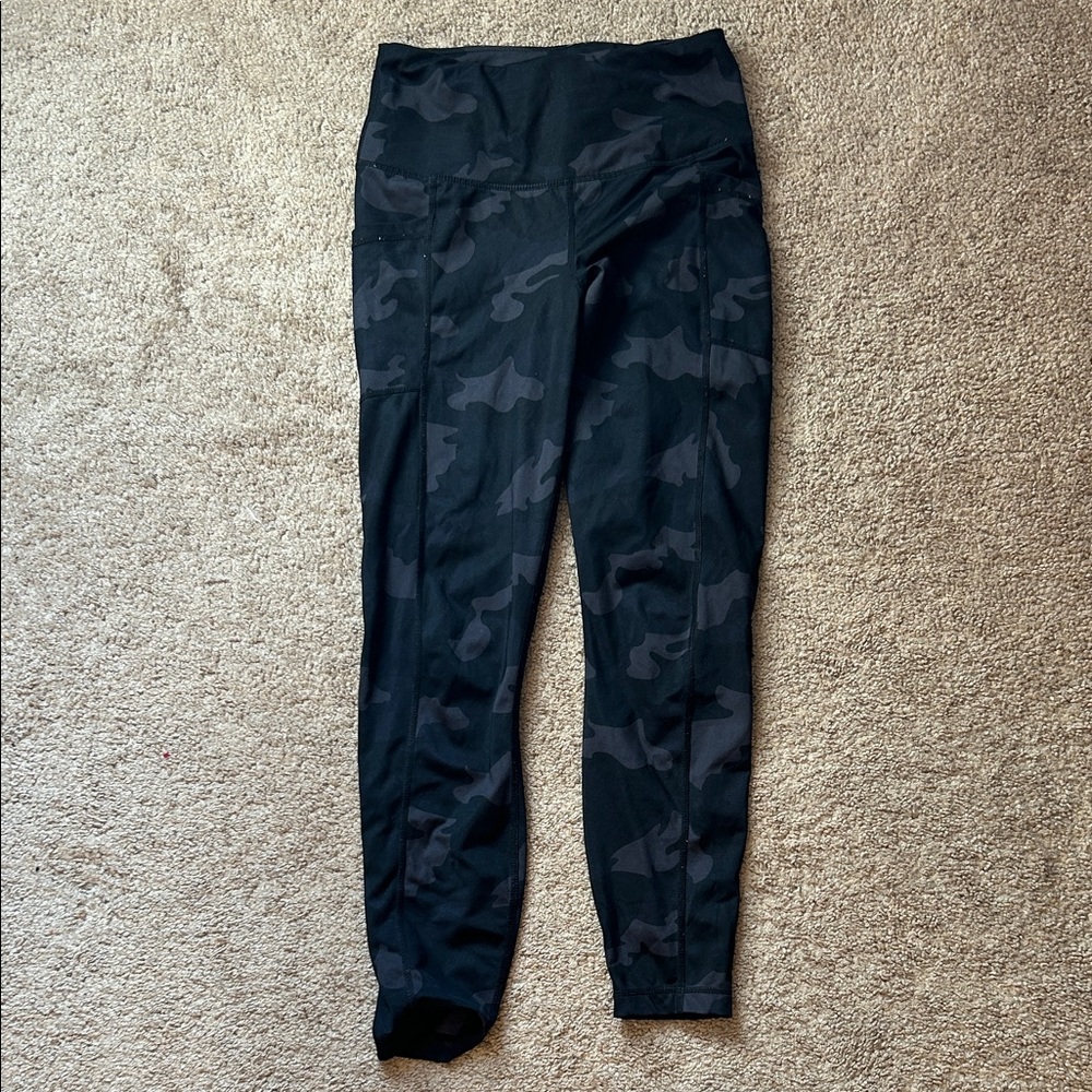 90 Degree By Reflex Black Camouflage Leggings